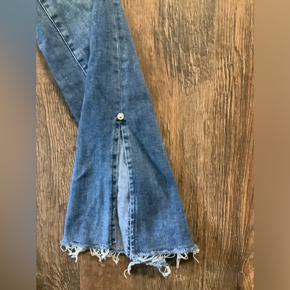 Pilcro and the Letterpress High-Rise Bootcut Medium Wash Denim. - Picture 3 of 5
